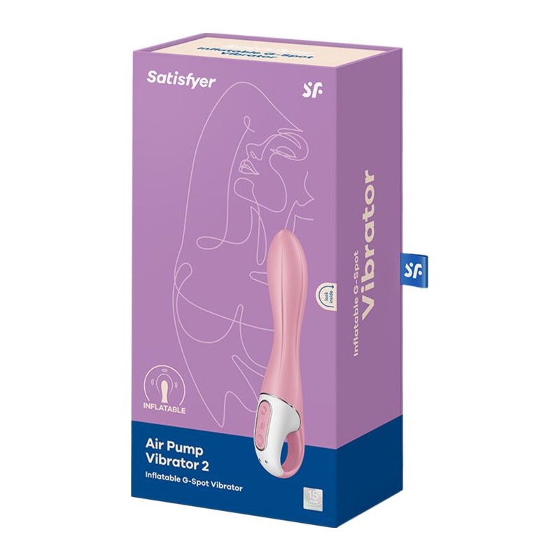 Satisfyer Air Pump Vibrator 2 Light Red Pink