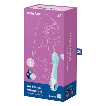 Satisfyer Air Pump Vibrator 5+ Blue Blue