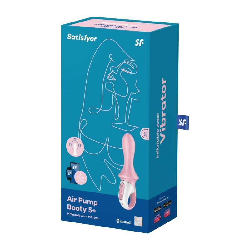 Satisfyer Air Pump Booty 5+ Inflatable Shaft Pink