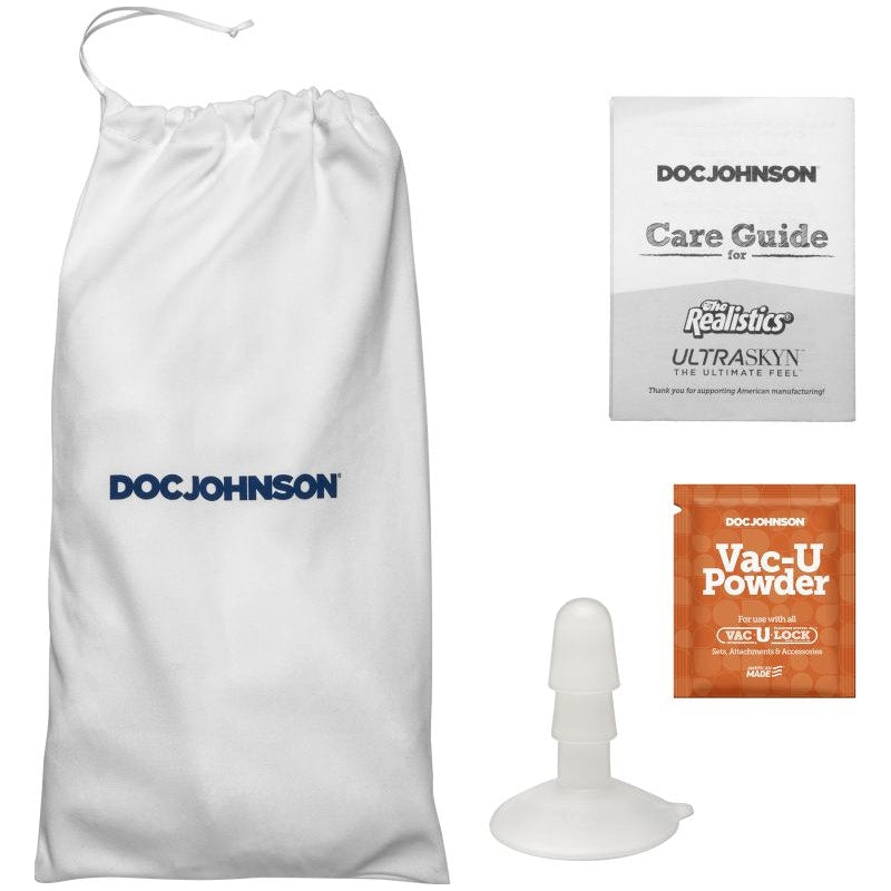 Roman Todd 8in Ultraskyn Cock w Removable Vac-U-Lock Suction Cup Vanilla Flesh