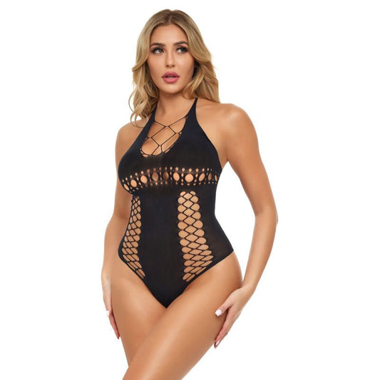 Hot To Handle Bodysuit One Size Black by Pink Lipstick