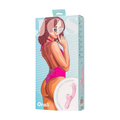 JOS Orali G-Spot Vibrator with Massaging Tongue Pink