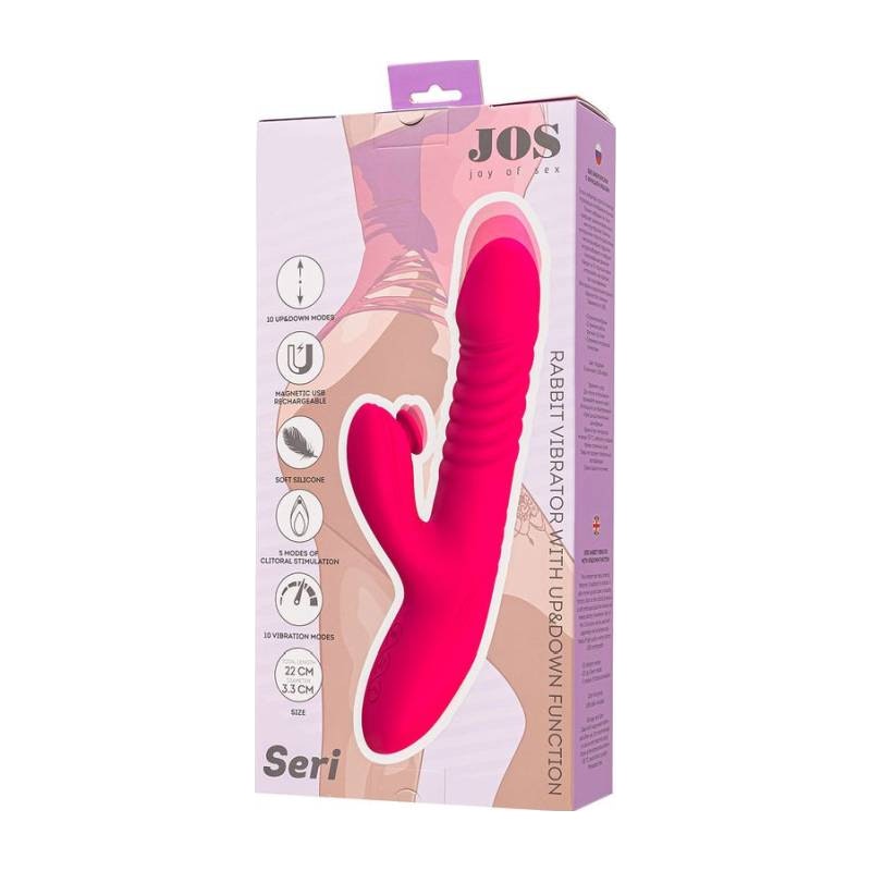 JOS Seri Thrusting Vibrator with Clitoral Stimulator Pad