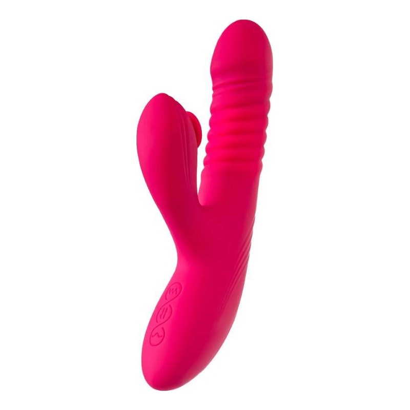 JOS Seri Thrusting Vibrator with Clitoral Stimulator Pad