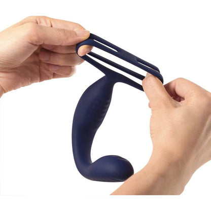 VibraDuo Vibrating Butt Plug & Prostate Massager with Cockring