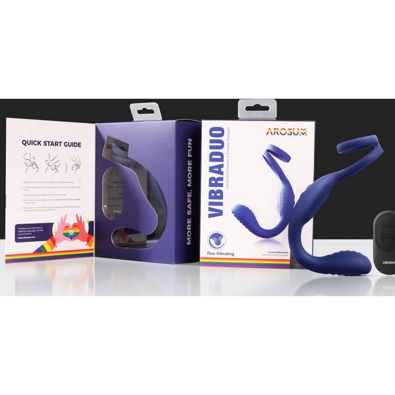 VibraDuo Vibrating Butt Plug & Prostate Massager with Cockring