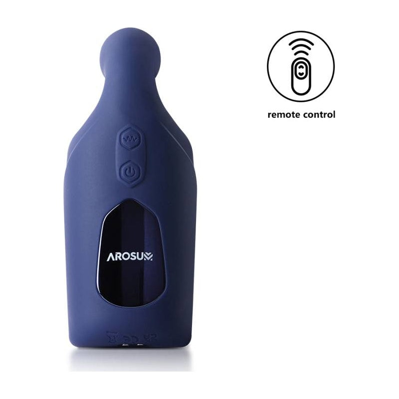 PulsateX Rechargeable Male Shaft and Glans Stimulator Blue