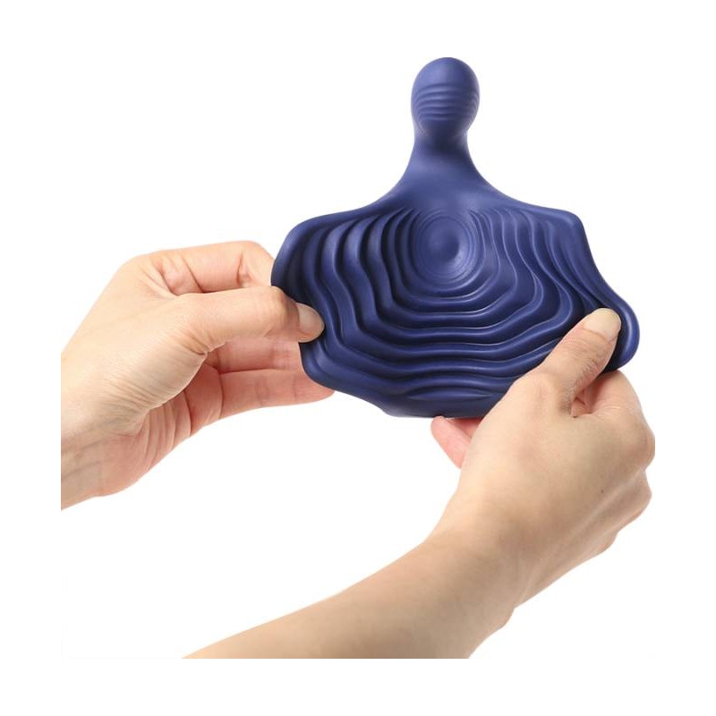 PulsateX Rechargeable Male Shaft and Glans Stimulator Blue