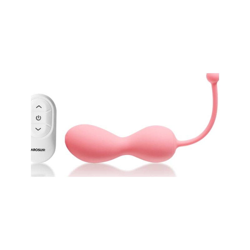 Kegelator Duo Vaginal Balls Come Hither Stimulator with Remote Pink