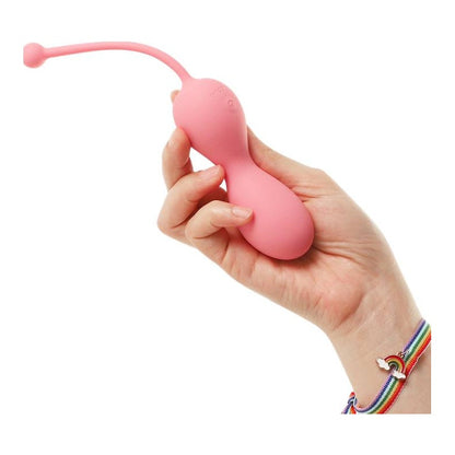 Kegelator Duo Vaginal Balls Come Hither Stimulator with Remote Pink