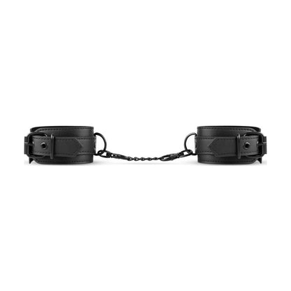 Faux Leather Handcuffs Black