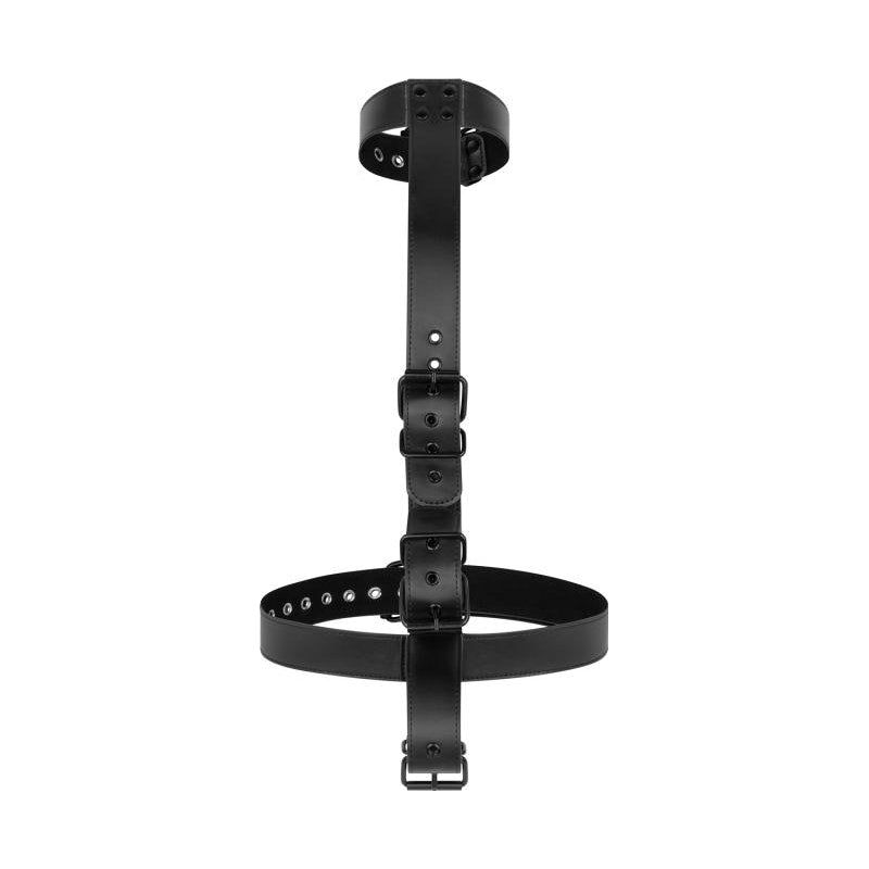 Collar with Wrist Cuffs Body Restraint Black