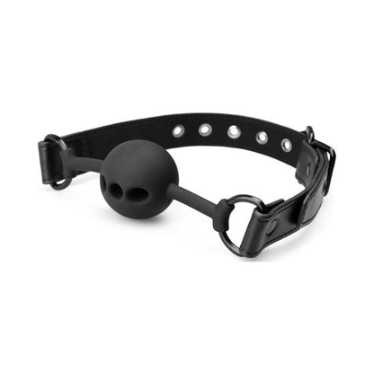 Breathable Silicone Ball Gag Black