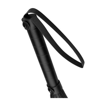 Faux Leather Flogger Black