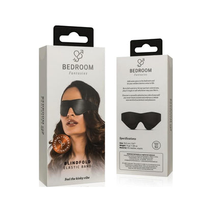 Faux Leather Blindfold Black