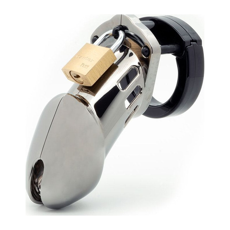 Cockcage CB-6000 Chrome Chastity Cage – Secure Male Lock