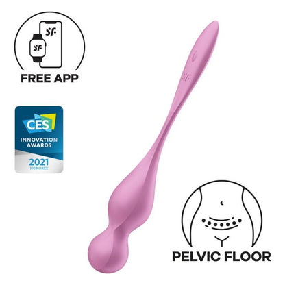 Satisfyer Love Birds 1 Kegel Pelvic Floor Trainer w Connect App Pink Pink