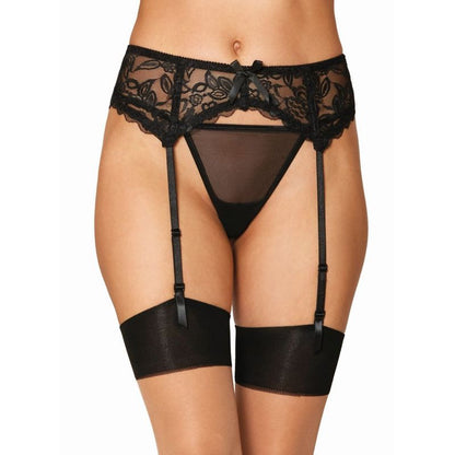 Dreamgirl Lace Garter Belt Black One Size