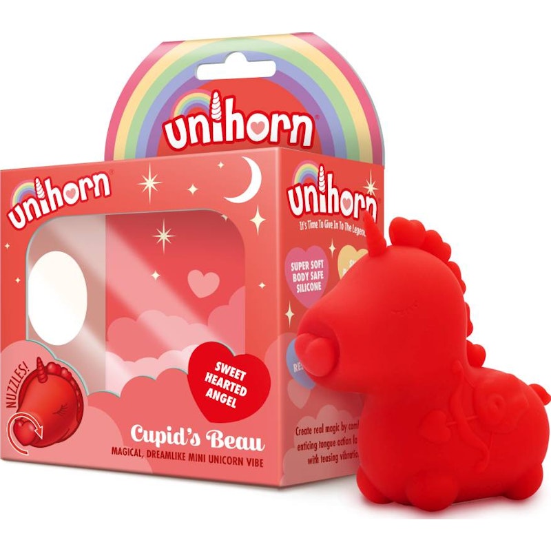 Unihorn Cupids Beau Nuzzling Nose Massager Red Red