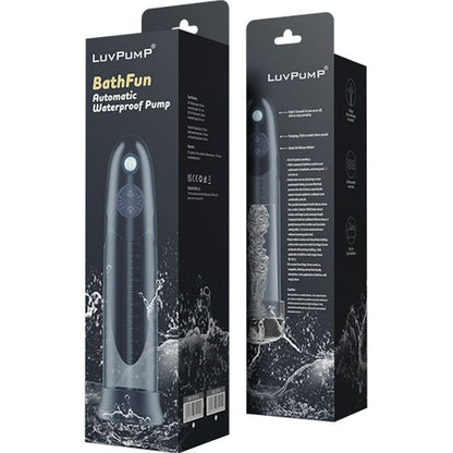 BathFun Automatic USB Waterproof Penis Pump w Magic Sleeve