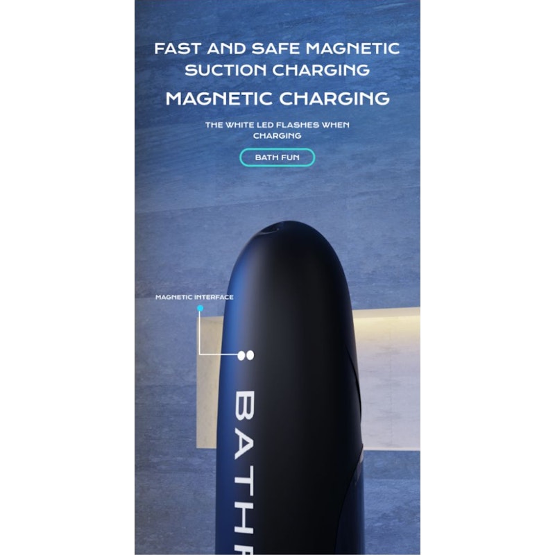 BathFun Automatic USB Waterproof Penis Pump w Magic Sleeve