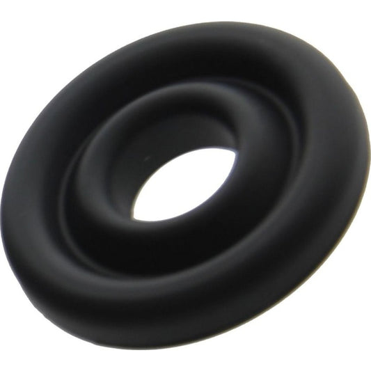 Silicone Donut Cushion Black for Pump Cylinder 1.75in-2.15in Dia Small/Medium Black