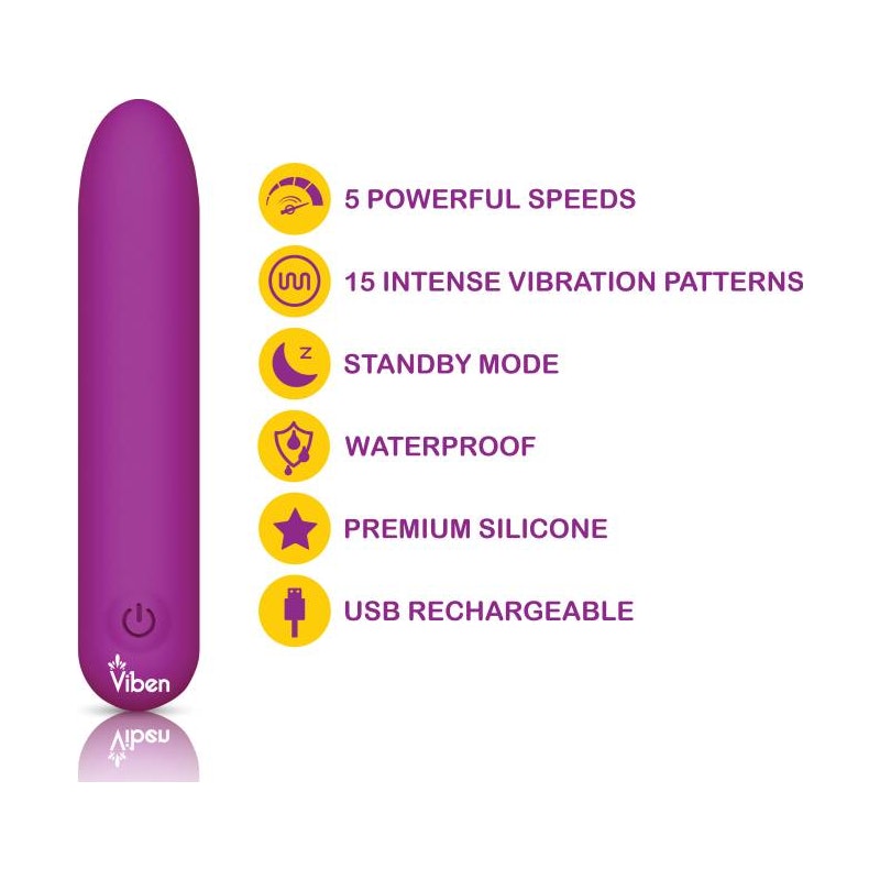 Bombshell 5 Speed 9.5cm USB Mighty Bullet Berry Berry