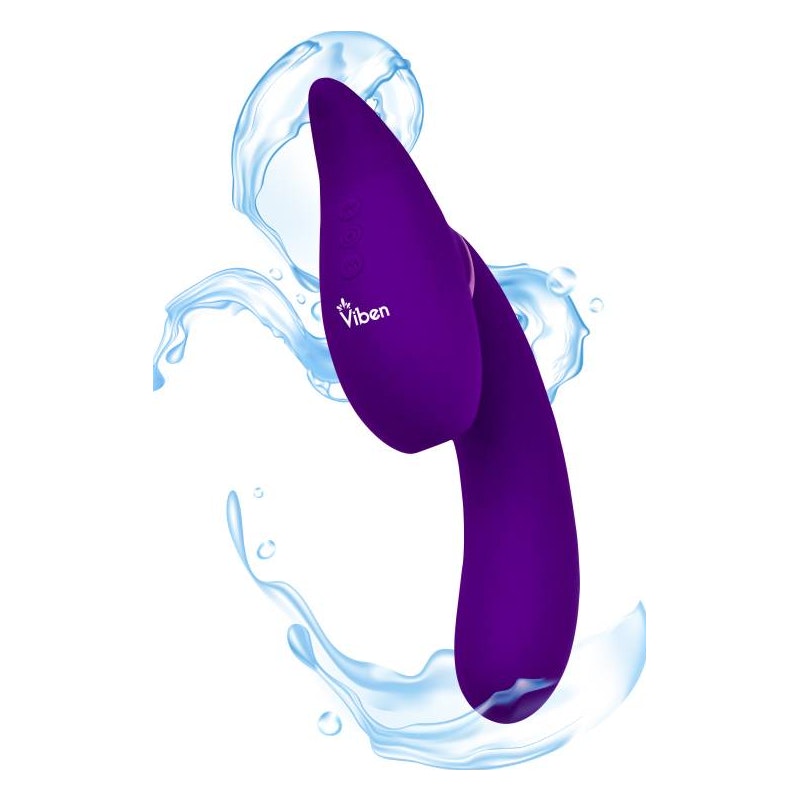 Symphony 21 Mode Swivel Suction Head Triple Motor Vibrator Purple