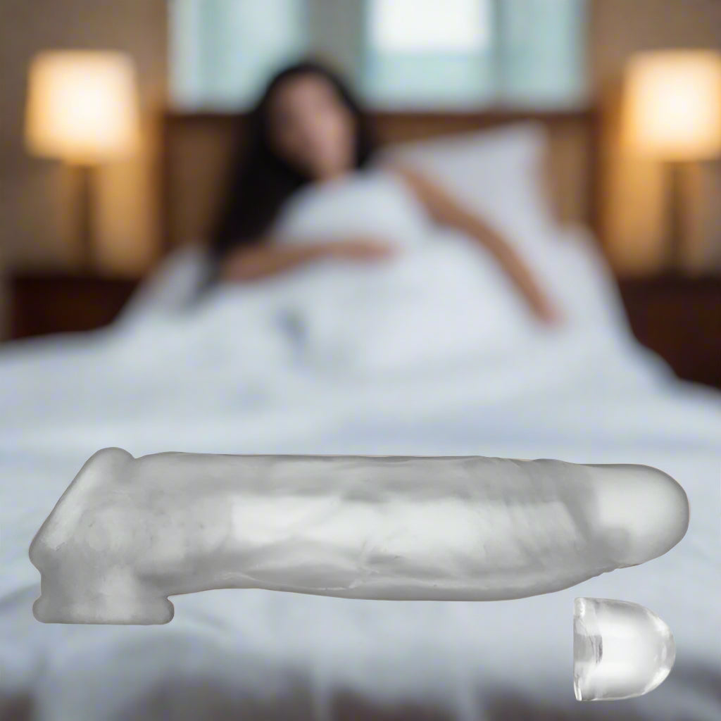 OxBalls Dicker Ultra-Slim Cocksheath Clear - Adds 1-1.5 Inches