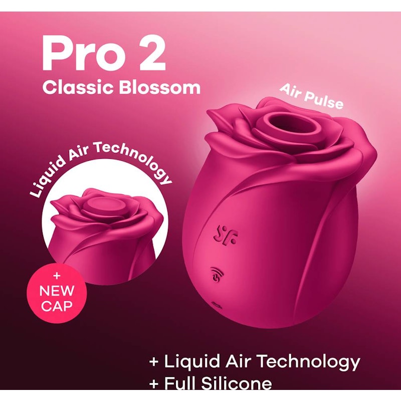 Classic Blossom Air Wave Clitoral Stimulator Satisfyer Pro 2 Pink