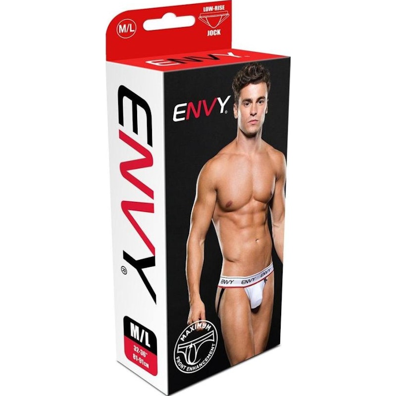 Envy Low Rise Signature Jock White Medium/Large