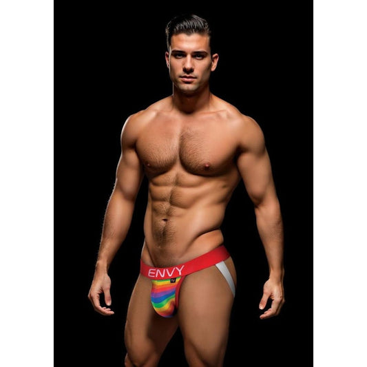 Rainbow Pride Jock Red Extra Large