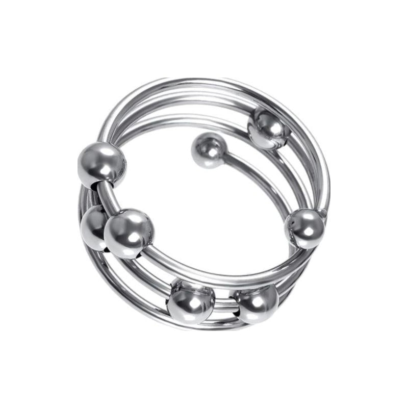 Penis Head Ring Large 4cm Silver