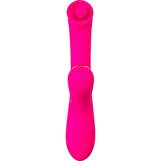 JOS Rolli Stimulating Ball Vibrator with Vaccuum Clitoral Stimulator Pink