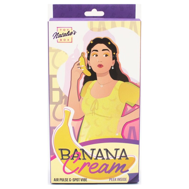 Banana Cream Air Pulse G-Spot Vibrator