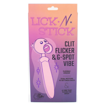 Lick N' Stick Clit Flicker G-Spot Vibrator Pink