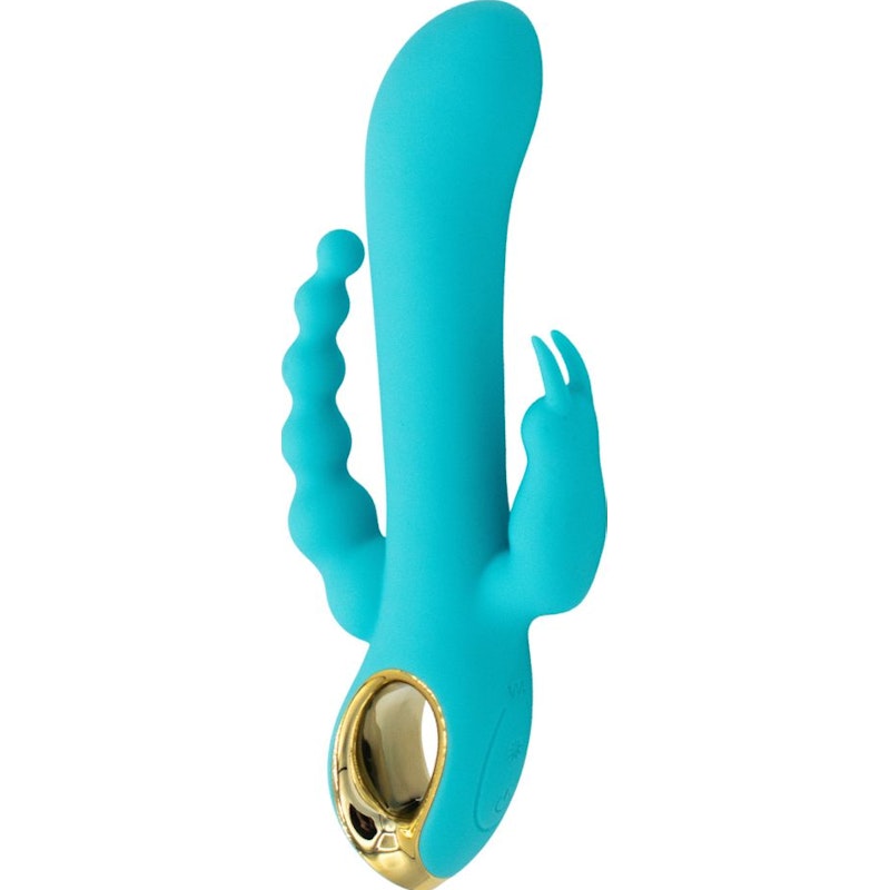 Mighty Magic Clit, G-Spot & Anal Vibrator Blue