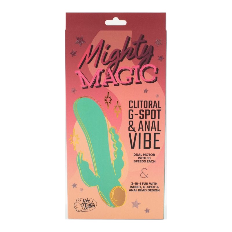 Mighty Magic Clit, G-Spot & Anal Vibrator Blue