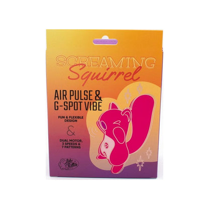 Screaming Squirrel Air Pulse & G-Spot Vibrator Pink