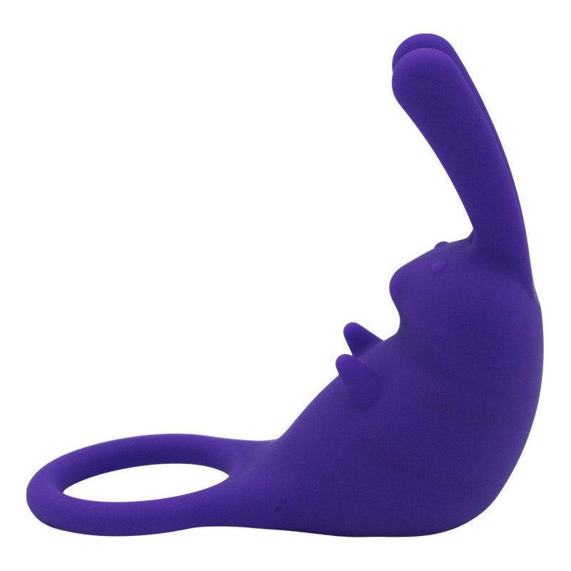 The Cock Hopper Cock Ring & Bullet Vibrator Blue