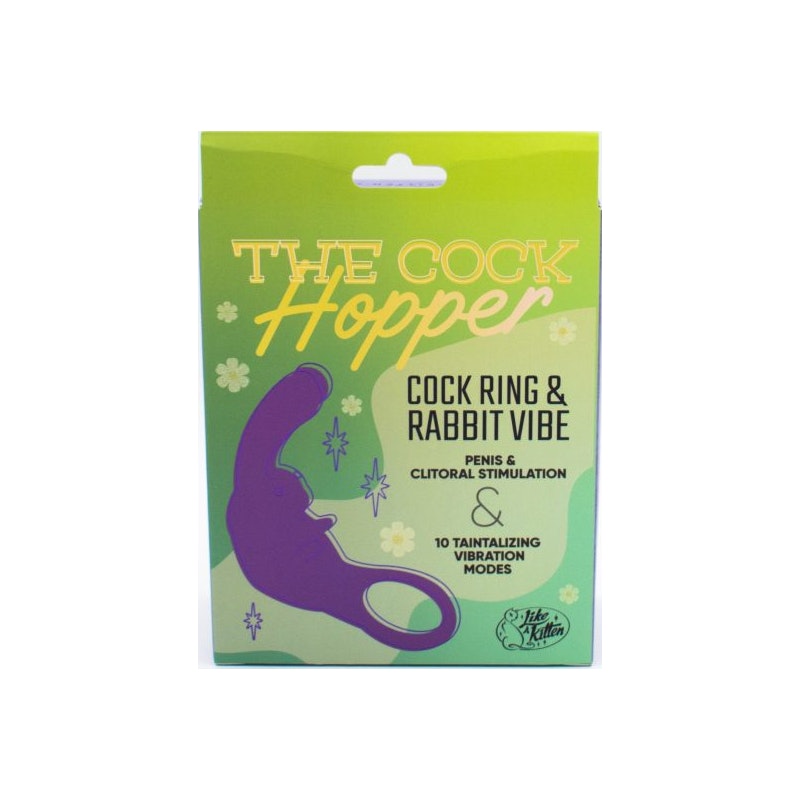 The Cock Hopper Cock Ring & Bullet Vibrator Blue