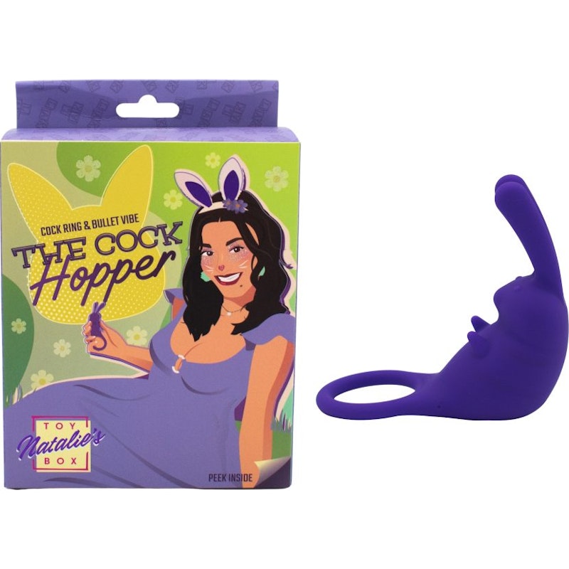 The Cock Hopper Cock Ring & Bullet Vibrator Blue