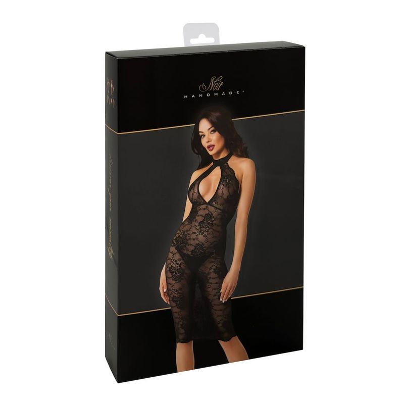 Nocturne Lace Midi Dress Large Black