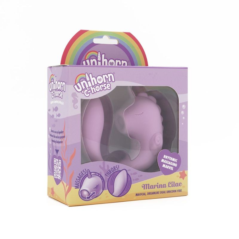 Unihorn Massager Vibe & Clitoral Stimulator C Horse Marina Lilac