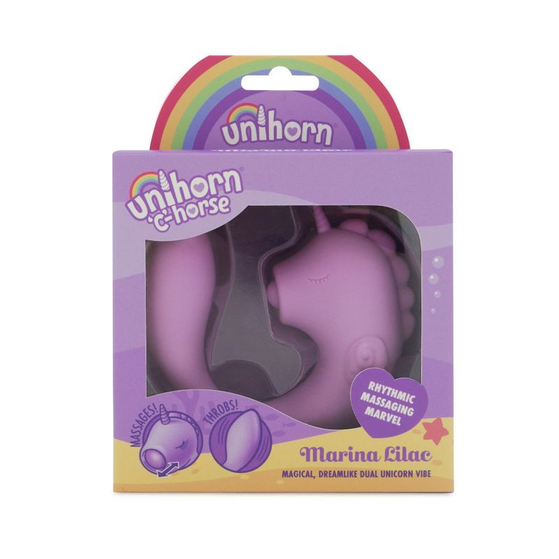 Unihorn Massager Vibe & Clitoral Stimulator C Horse Marina Lilac