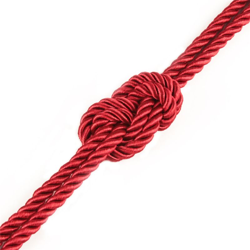 Rebellion Reign Crimson Silky Bondage Rope Red