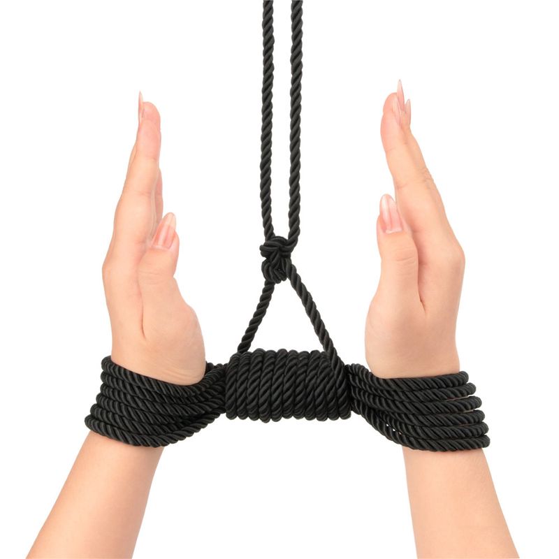 Rebellion Reign Ebony Silky Bondage Rope Black