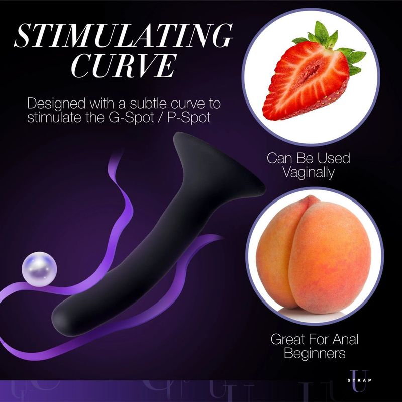 Strap U Silicone Strap-On Dildo Small – Slim, Curved & Harness-Ready