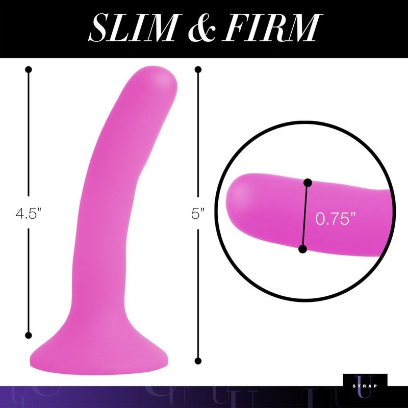 Strap U Silicone Strap-On Dildo Small – Slim, Curved & Harness-Ready