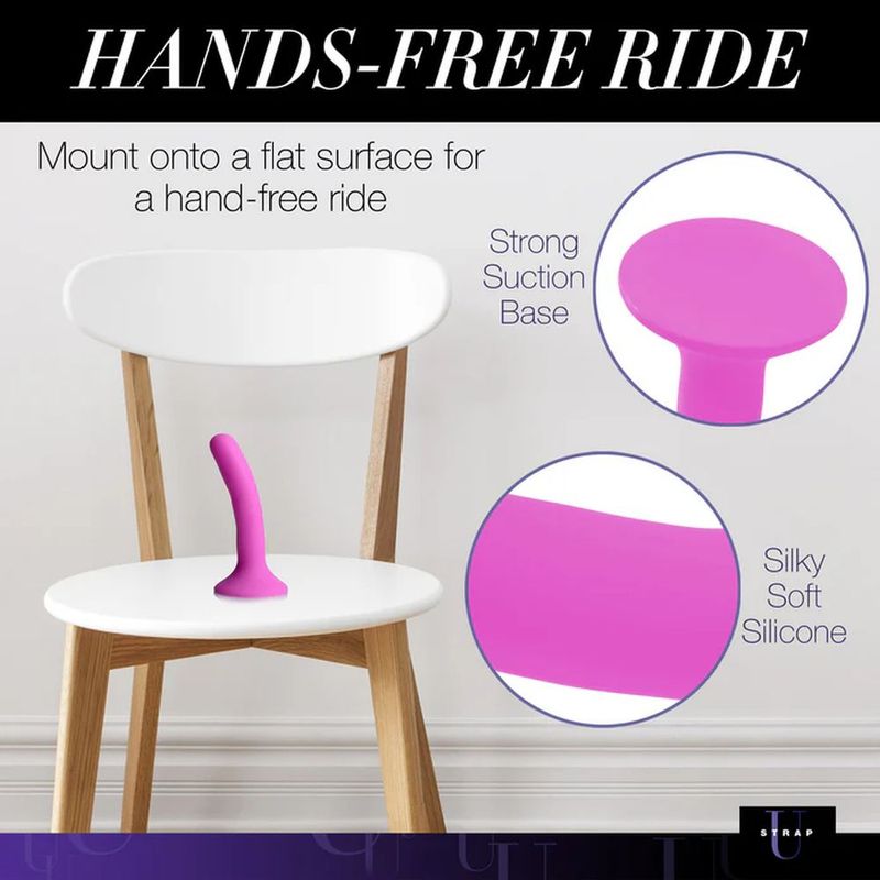 Strap U Silicone Strap-On Dildo Small – Slim, Curved & Harness-Ready
